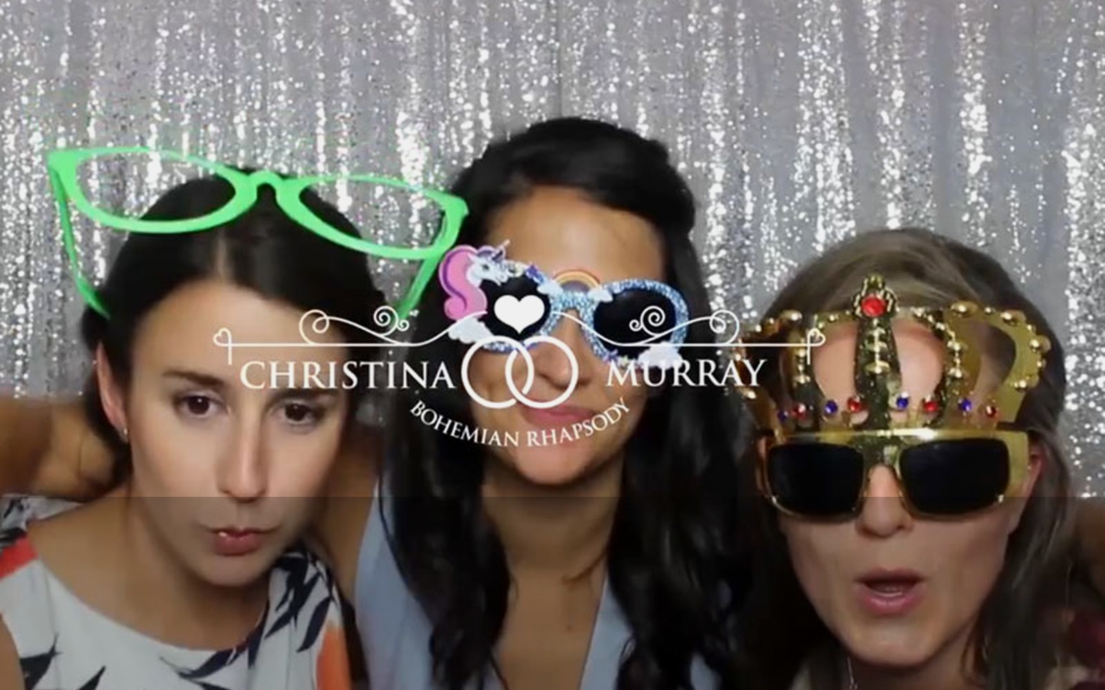 Wedding guests recording a Marryoke music video